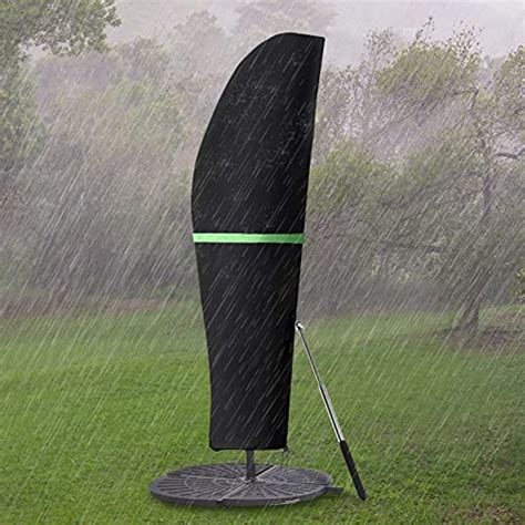 GEMITTO Protective Parasol Cover with Rod, Cantilever Parasol Cover ...