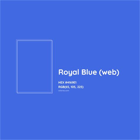 Royal Blue Web Color Code Hex Rgb Cmyk Paint Palette Image
