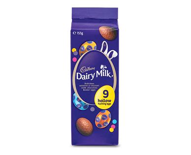 Cadbury Dairy Milk Hollow Egg Carton 9pk 153g ALDI Australia