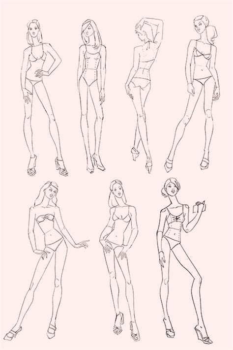 145 Poses De Figurines Dibujo De Moda Mujer Descarga Ya