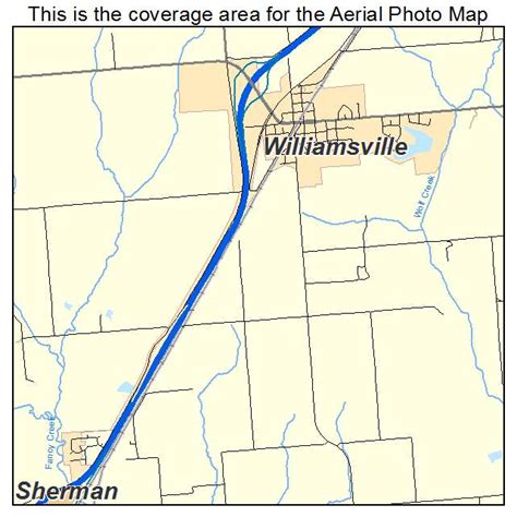 Aerial Photography Map of Williamsville, IL Illinois