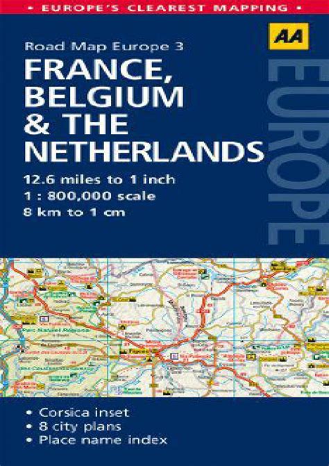 Road Map France, Belgium the Netherlands (Road Map Europe)