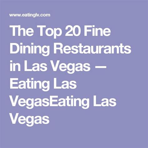 The Top 20 Fine Dining Restaurants in Las Vegas — Eating Las VegasEating Las Vegas | Fine dining ...