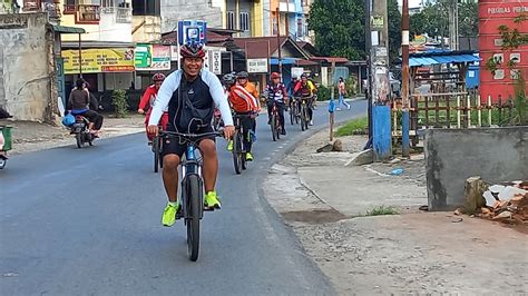 Jaga Kebugaran Direksi Pud Pasar Medan Dan Staf Gelar Gowes Bersama