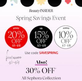 The Official Sephora Sales Schedule For