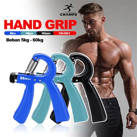 Jual CHAMPS Hand Grip 5 60 Kg Alat Latihan Otot Tangan Lengan Latihan