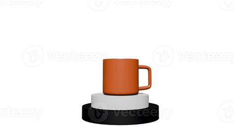 D Render Of Mug Realistic D Cup Transparent Background Mug Mockup