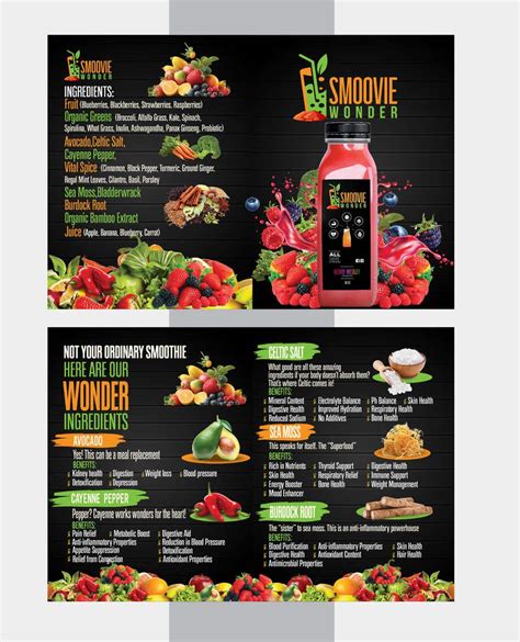 Mini Brochure For Juice Brand Freelancer