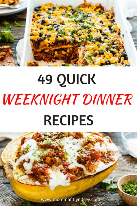 Easy Weeknight Dinner Ideas That Are Healthy Momma Fit Lyndsey