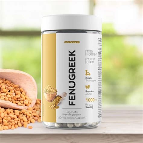 Fenugreek 1000 Mg 180 Caps Desenvolvimento Muscular Prozis