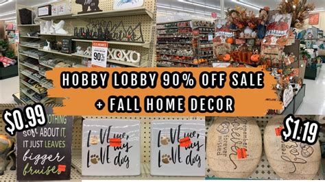 Hobby Lobby 90 OFF SALE Fall Home Decor Walk Through Haul Part