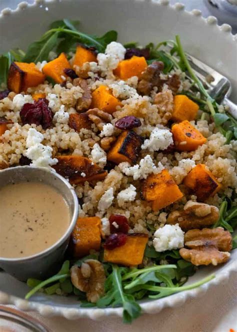 Roasted Pumpkin And Quinoa Salad With Balsamic Vinaigrette Worn Slap Out