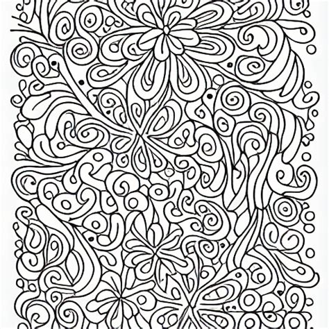 Intricate Flower Design For Coloring Book · Creative Fabrica