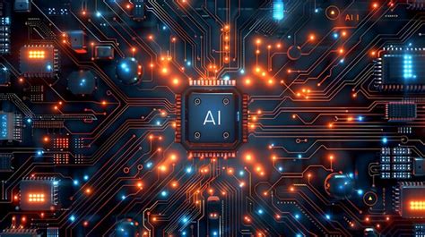 Premium Photo Ai Artificial Intelligence Technology Microchip Background