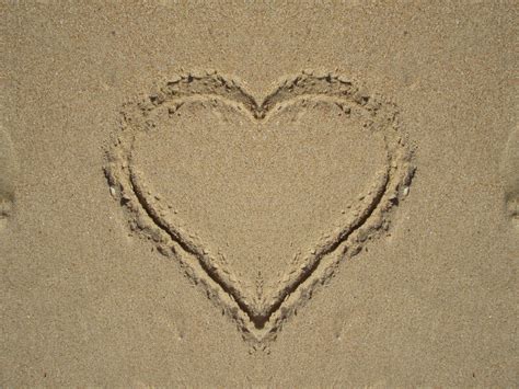 Heart In The Sand Free Stock Photo Public Domain Pictures