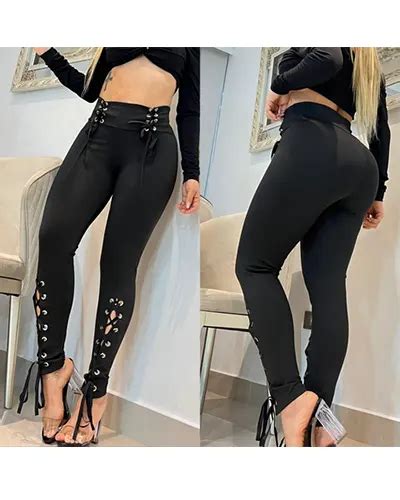 Leggins Doble Cordon Negro Tela Suplex Licrada X Store Encuentra Todo Lo Que Necesitas En Un