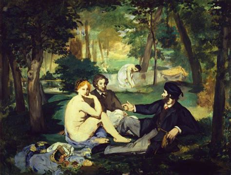 Edouard Manet Colazione Sull Erba Forse Uno Schizzo Cm