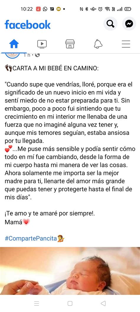 Carta a mi bebé Frases de mamás embarazadas Frases para embarazadas