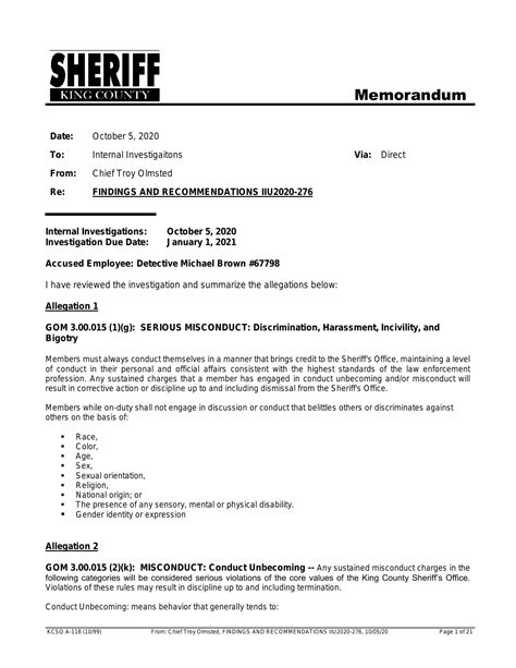 Brown Finding Memo Pdf Docdroid