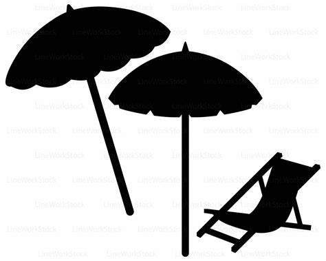 Beach Umbrella Silhouette At Getdrawings Free Download