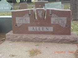 Bert Buford Allen M Morial Find A Grave