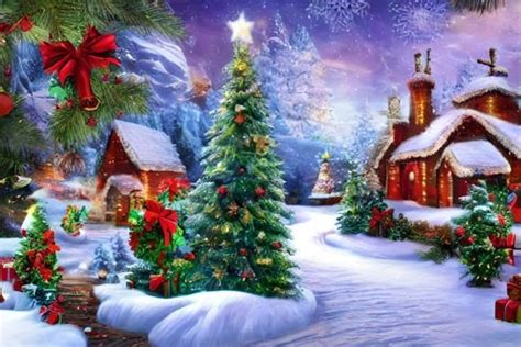 Christmas Landscape Background Graphic By Craftable Creative Fabrica