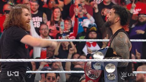 Wwe Raw Results Recap Grades Sami Zayn Earns Bloodline Redemption