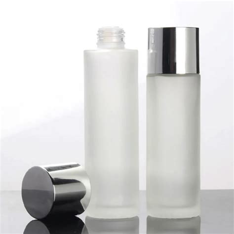 100ml Clear Frosted Glass Lotion Bottle Empty Bottle Toner Refillable