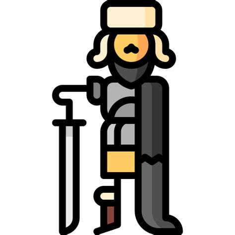 Barbarian Puppet Characters Lineal Color Icon