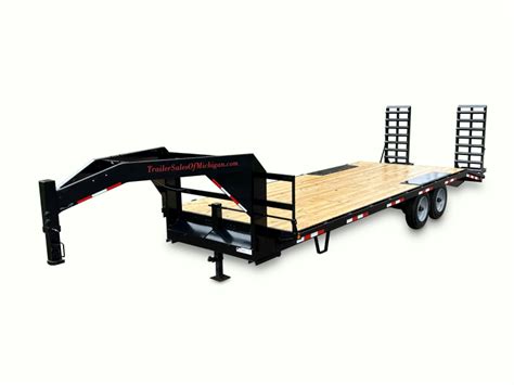 20000 GVWR Flatbed Gooseneck Trailer Trailer Sales Of Michigan