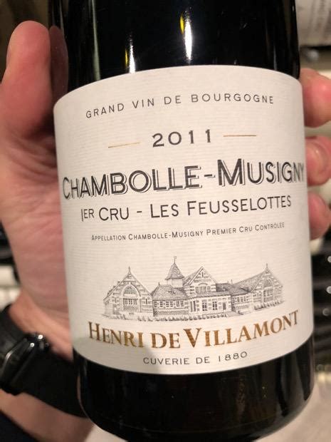 2010 Henri De Villamont Chambolle Musigny 1er Cru Les Feusselottes