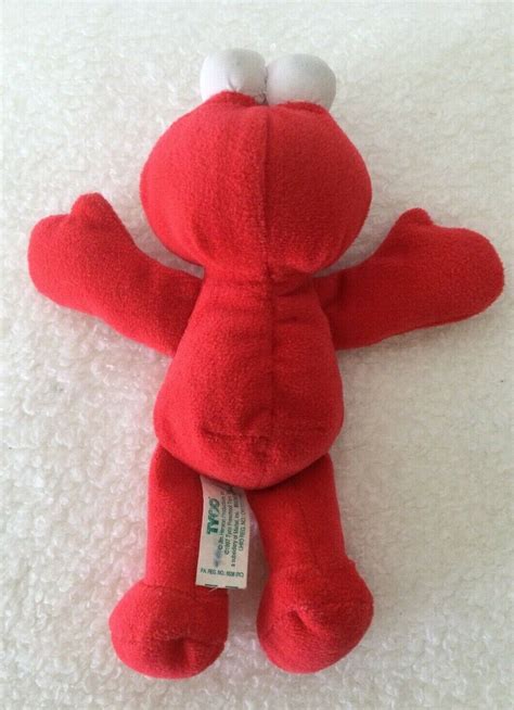 Vintage 1997 Sesame Street Jim Henson Tyco Elmo Plush 8 Inchesrare