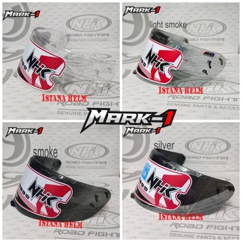 Jual Kaca Helm Flat Visor Nhk Mark Nhk Mark Elite Original Nhk