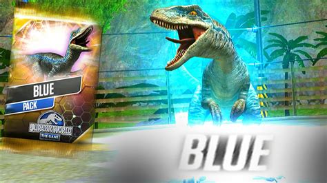 New Blue Pack Unlocked Blue Jurassic World The Game Youtube