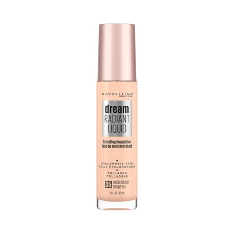 Maybelline Nude Beige Dream Radiant Liquid Foundation Review Swatches