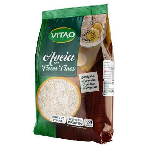 Aveia Em Flocos Finos Vitao Gr Kit Un Tozzo Alimentos Ltda