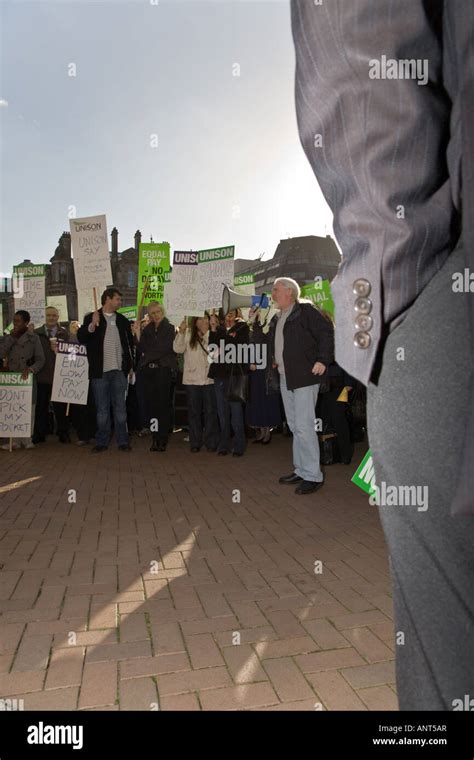 Birmingham Council Workers Hold A Rally Outside The Council House