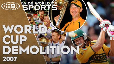 Dominant Aussies Blast Their Way To The Final 2007 Cricket World Cup