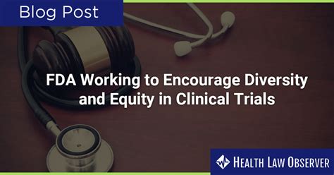 Fda Working To Encourage Diversity And Equity In Clinical Trials