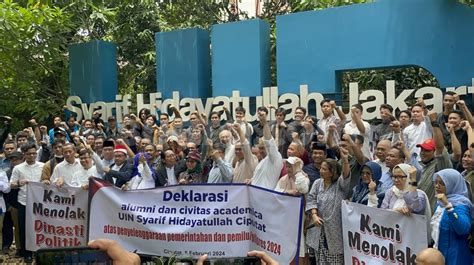 Tolak Politik Dinasti Civitas Akademika Dan Alumni Uin Jakarta Minta