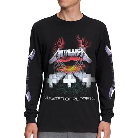 Metallica Master Of Puppets Long Sleeve Shirt T Shirts Clothing Loudtrax