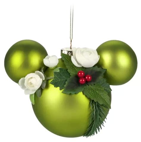 Disney Mickey Ears Icon Ornament Mickey Mouse Floral