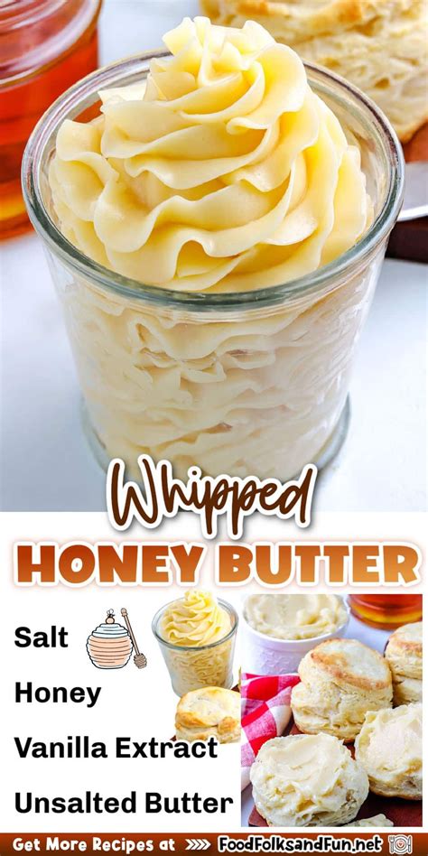 Amazingly Quick And Easy To Prepare This Whipped Honey Butter Recipe Is Made In Ju Butter