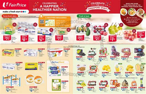 Ntuc Fairprice National Day Promotion 27 August 09 September 2020 ~ Supermarket Promotions