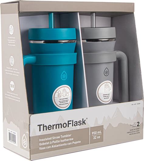 Thermoflask Vaso T Rmico De Acero Inoxidable Doble Pared Con Asa Y