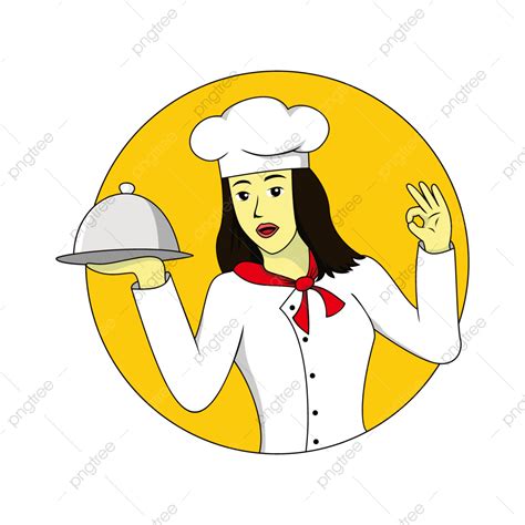 Female Chef Vector Hd PNG Images, Female Chef Cartoon, Female, Chef ...