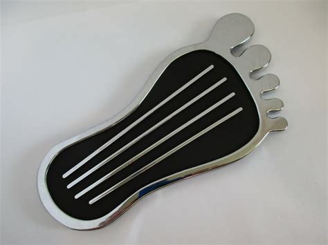 BAREFOOT GAS PEDAL COVER CHROME HOT ROD RAT ROD CUSTOMCLASSIC VINTAGE