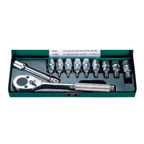 Bit Socket Wrench Set Drive Pcs Hanstool Indus Co