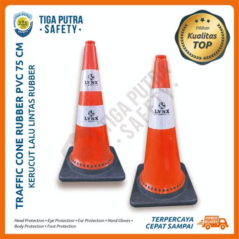 Jual Traffic Cone Lynx Saffety Karet Orange Pvc Rubber Cm Kerucut