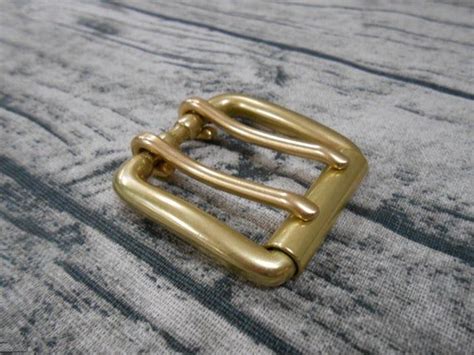 Double Rod Roller Buckle Rolling Solid Heavy Brass 40 Mm Etsy